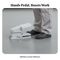 Dustproof Self-Resetting Foot Switch Silver Contacts Industrial Foot Pedal Switch Machine Tool Control Pedal for Factory Workers, DIY Hobbyists, Workshop, Workshops, Factories, Manufacturing Plant