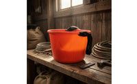 Harvest Bucket Wide Boarder Shoulder Bucket Single-Piece Outdoor Container for Orchard, Garden, Farm