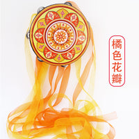敦煌飞天铃鼓新疆舞考级道具手鼓儿童6寸7寸8寸成人舞台演出乐器