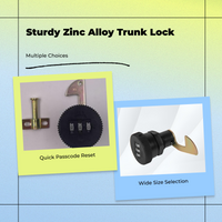 Universal Metal Trunk Lock Cylinder for Secure Storage