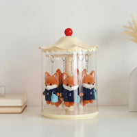 Rotatable Doll Display Case with Hanging Transparent Rotating Display Case Perfectly Clear Showcase Space-Saving for Hobbyists