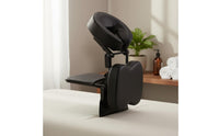 Portable Massage Headrest Ergonomic Design Folding Face down Pillow PU Leather Adjustable Massage Table Headrest for Travel