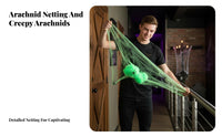 Large Coverage Stretchable arachnid Web Stretchy Artificial arachnid Web Set Indoor & outdoordoor Use Halloween decor DIY for event Organizers, Families, decorerty owners, spooky attraction, breakoutdoor-themed Room, outdoordoors, Garden