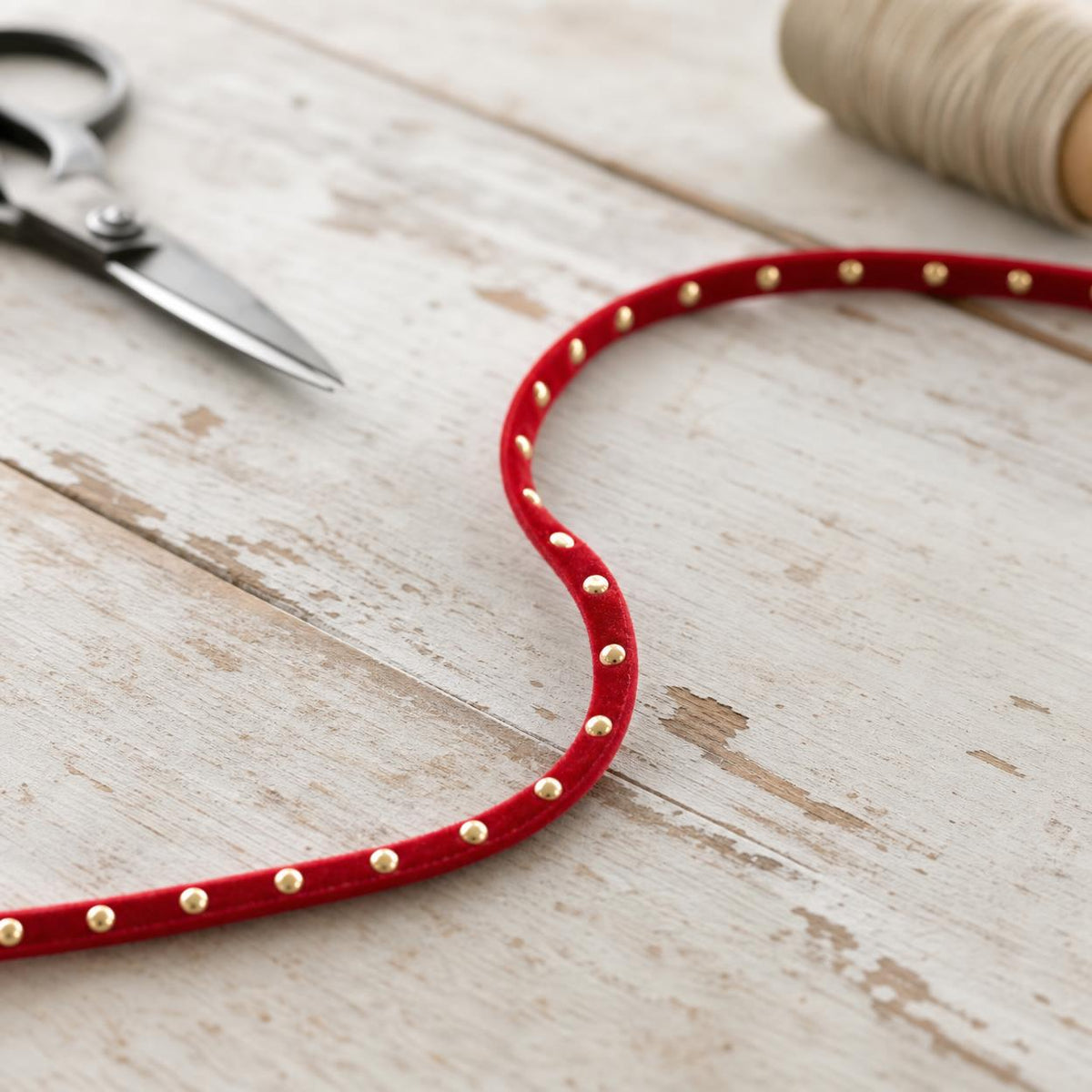 studded velvet ribbon