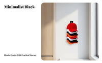 Baseball Cap Organizer Wall Mount Twofold Installation for Closets