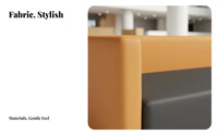 Modern Design Modular Block Sofa Easy to Clean Public Seating Color-Blocking Design Reception Bench Soft Upholstery for Students, Visitors, Office Workers, Lobby, Library, Lounge Area, Family Room