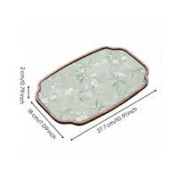 Walnut Wood Tea Serving Board Easy to Clean Teapot Coaster with Textile Insert Deep Shade Tableware for Office