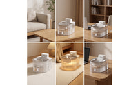Cordless Wireless Cat Water Fountain Rechargeable Cat Water Fountain Motion Activated Large Capacity for Cats, Pet Owners