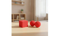 3 Pieces High-Elastic Sponge Ball with Cube Soft Sponge Ball Prop Lightweight Toy Easy to Conceal for Beginners, Children, Close-up Illusion, Party, Classroom