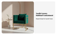 Light Luxury Shell rear Armchair Nordic aesthetic Reception Set stylish Design Commercial Furniture Comfortable Upholstery for Business Owners, Interior Designers, spa establishment, Office, Living Room, Bedroom