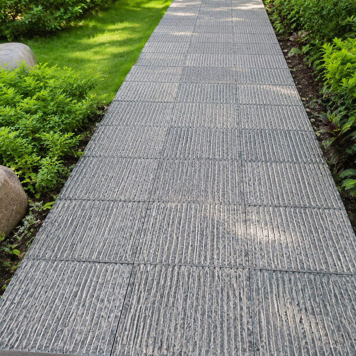 Paving Stones Blue Stone, Natural Stone Terrace Slabs Gray, Hand-Chiseled Surface, Non-Slip for Garden Paths