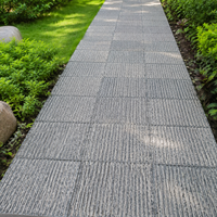 Paving Stones Blue Stone, Natural Stone Terrace Slabs Gray, Hand-Chiseled Surface, Non-Slip for Garden Paths