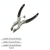 2 Pieces Stainless Steel Flat Jaw Tension Loaded Parallel Jaw