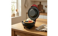 Electric Waffle Bowl Maker with Nonstick Plates Space-Saving Waffle Bowl Maker Vertical Storage Appliance Quick for Home Cooks, Breakfast, Kitchen