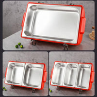 Insulated Food Storage Box Side Handles Hot and Cold Food Carrier Commercial