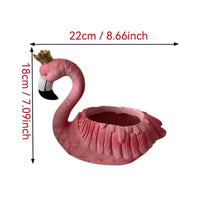 Resin Flamingo Pot Outdoor Decoration Garden Decor for Yard