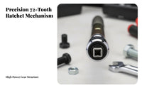 Extended Reach 1/2 Inch Drive Wrench Extender Reversible Ratchet Extension Wrench Heavy Duty for Mechanics, Car Repair, Garage, Workshop