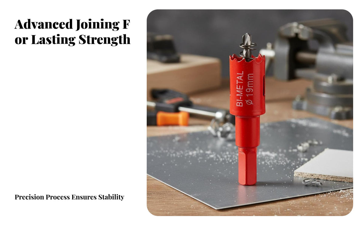 M42 Steel Hole Cutter and Sturdy Bi-Metal Wide Application Power Tool Accessory for Plumbers, Crafters, Metalworking, Workshop, Garage