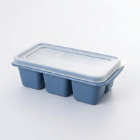 Baby Food and Ice Tray Set for Home Bar, Large Square Cube Tray with Lid and Soft Bottom for Easy Release, Pack of 6 Ice Box, Party Supplies