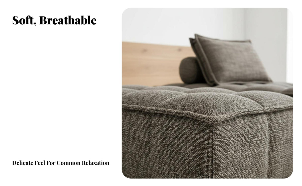 Nordic Inspired sectional Cube Seat Minimalist aesthetic Indoor Furniture Upholstered Comfort Living Room Furnishing Oversized for Apartment Dwellers, Homeowners, Interior Designers, Bedroom, study corner, Office