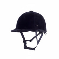 CE Certified Velvet Equestrian Helmet Sturdy Classic Riding Hat Easy to Maintain for Women, Men