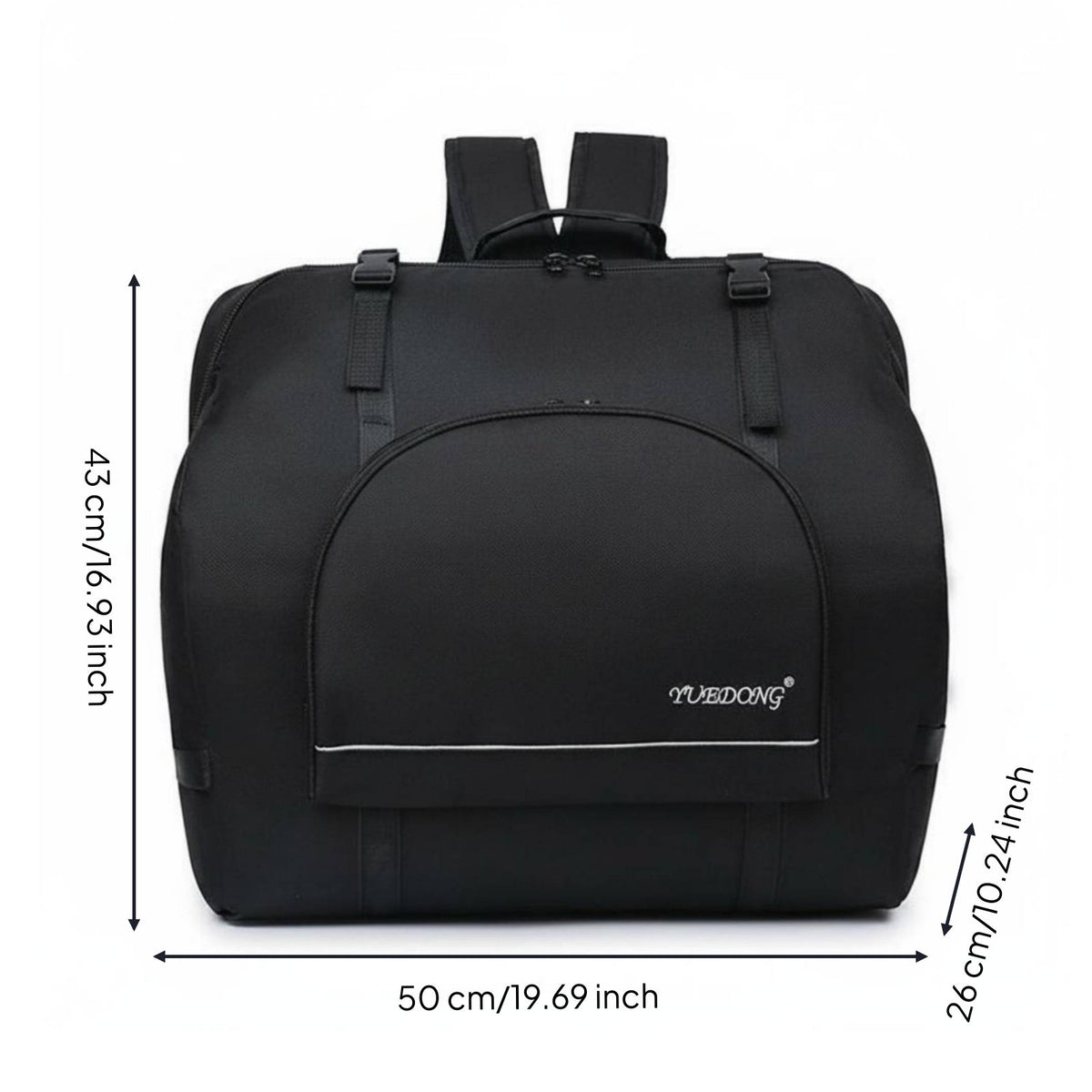 Wear-Resistant Padded Accordion Case Large Capacity Accordion Backpack Lightweight Musical Instrument Accessory Waterproof for Accordionists