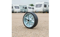 Trailer Jack Wheel Replacement Solid Rubber Trailer Jack Wheel Heavy Duty Treaded for Mechanics, Roadside Maintenance