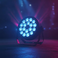 Flat LED Stage Light with Bracket Adjustable LED Par Light Portable Par Can Lightweight for Event Planners, Venues, Weddings