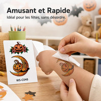Kids Luminous Temporary Tattoos - Cartoon Dinosaur Mermaid Unicorn Designs