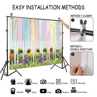 5X3FT Easter Backdrop Spring Photography Background Newborn Photography Birthday Party Decoration Banner Cake Table Supplies Studio Props