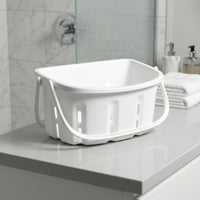 Ventilated Toiletry Basket with Handle Drainage Storage Basket with Handle Washable Shower Organizer Multipurpose for Closet