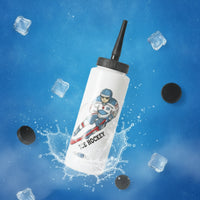 Ice Hockey Bottle Screw-on Cap Hockey Water Bottle Printed Graphics