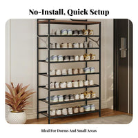 Foldable Shoe Rack Installation Multi-Tier Shoe Shelf Easy Assembly for Students, Homeowners, Dorm Room, Small Areas, Apartment