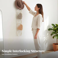 Over the Door Cap Rack Space-Saving Hanging Hat Rack Multipurpose Use