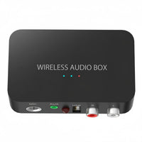 Mic Input Wireless Audio Receiver Low Latency Bluetooth Audio Receiver Automatic Reconnection Stereo Sound Converter Long Range for Karaoke