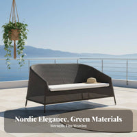 4 Pieces sun-resistant 4-Piece Woven Sofa Set Modern Design 4-Piece Sofa and Table Set Leisure design Outdoor Furnishing All-Weather for Hotel Owners, Entertainers, Patio, Garden, pool area, Backyard