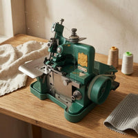 Metal Body Electric Overlock Sewing Machine Built-in Handwheel Tabletop Overlock Machine Seam Finishing Compact