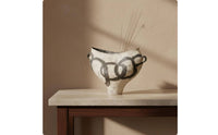 Vase Artistic Hand-Painted Vase Home Decoration for Living Room, Entryway, Showroom