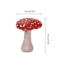 Resin Toadstool Statue Whimsical Resin Toadstool Figurine Nordic Design