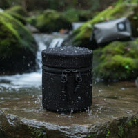 Camping Cup Case Waterproof Gas Canister Storage Bag Shockproof Cylindrical Closure Pouch for Hikers, Outdoor
