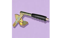 Ribbed Grip Tow Vehicle Hand Brake Handle Plated Finish Ratchet Brake Handle Toothed Handbrake Lever Mounting Base