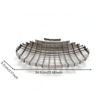Metal Fruit Tray Minimalist Stainless Steel Fruit Bowl Round Storage Holder for Dining Table