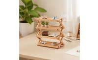 Dollhouse Shoe Rack Compact Miniature Rack Solid Color Furniture for Diorama Builders