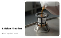 Single-Cylinder Engine Strainer Fine Mesh Filtration Petrol Tank Strainer Screen Easy Installation Engine Strainer for Repair Specialist S, Workshops