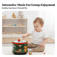 Early Education child's Floor Tom Rhythm Development Musical Instrument Comes with 2 Drumsticks young child Drum Includes Shoulder Strap for young children, Preschoolers, Preschool, Music session, Playroom, sessionroom