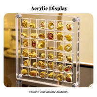 Clear Compartment Container space-saving Jewelry Case long-lasting for bureau, Investors