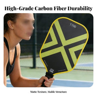 Large Sweet Area Pickleball Paddle Comfortable Anti-Slip Grip T700 Pickleball Paddle High Rotation for Intermediate Players, Beginners