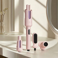 Interchangeable Multi-Styler with Detachable Heads Multifunctional Hair Dryer Brush with Detachable Heads Allall-in-One Hair Curler and Straightener Fast Heating for Travelers