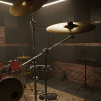 Cymbal Mounting Clamp Adjustable Cymbal Holder Clamp Sturdy Metal Drum Kit Extension Mount for Percussion Drummers