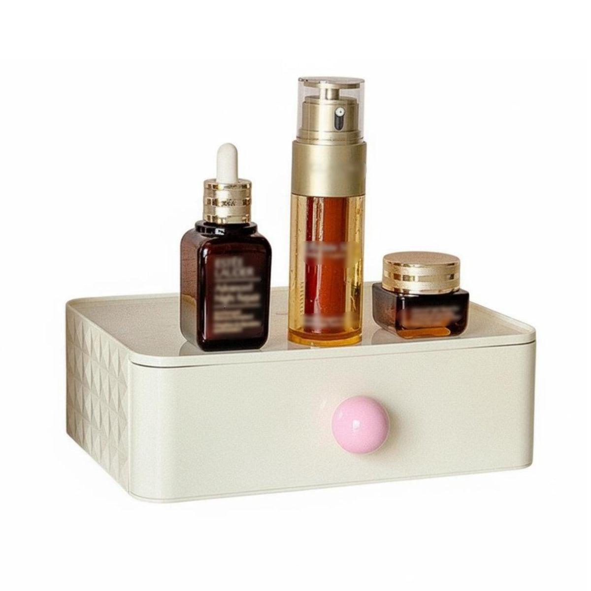 Desktop cosmetic Case with Drawers Clear View Lid Cosmetics Organizer for Bedroom
